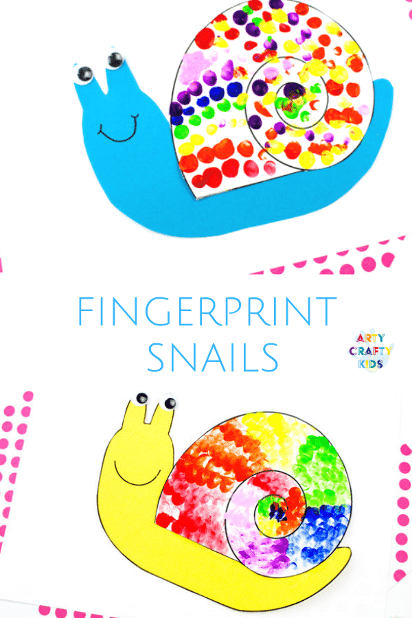 Minibeast fingerprint snail craft