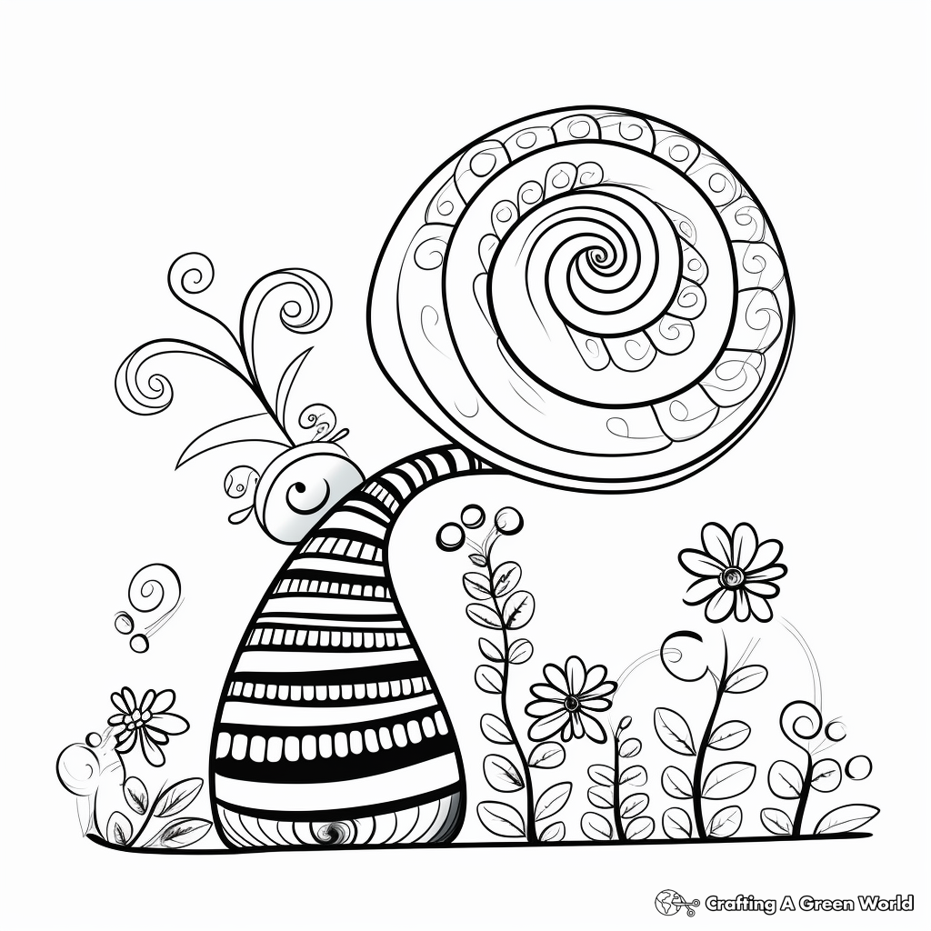Snail coloring pages