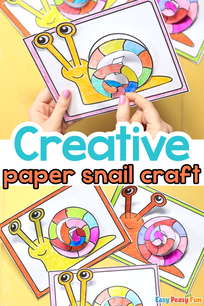 D paper snail craft