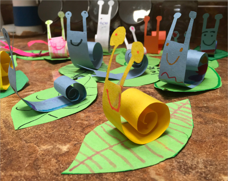 Snail craft writing prompt