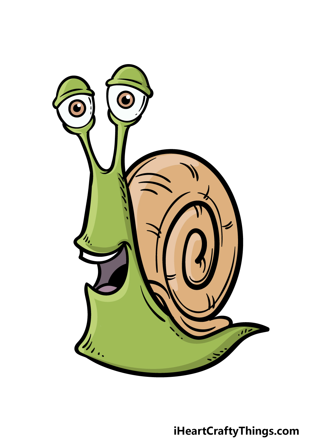 Cartoon snail drawing