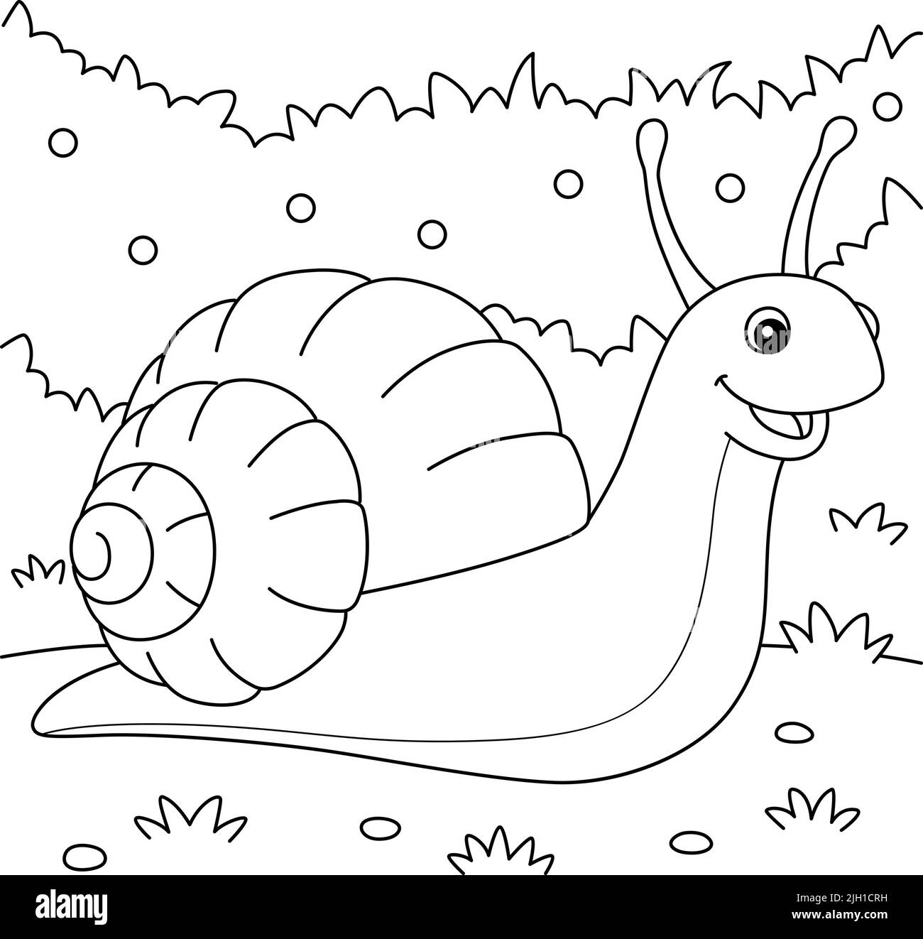 Snail outline black and white stock photos images