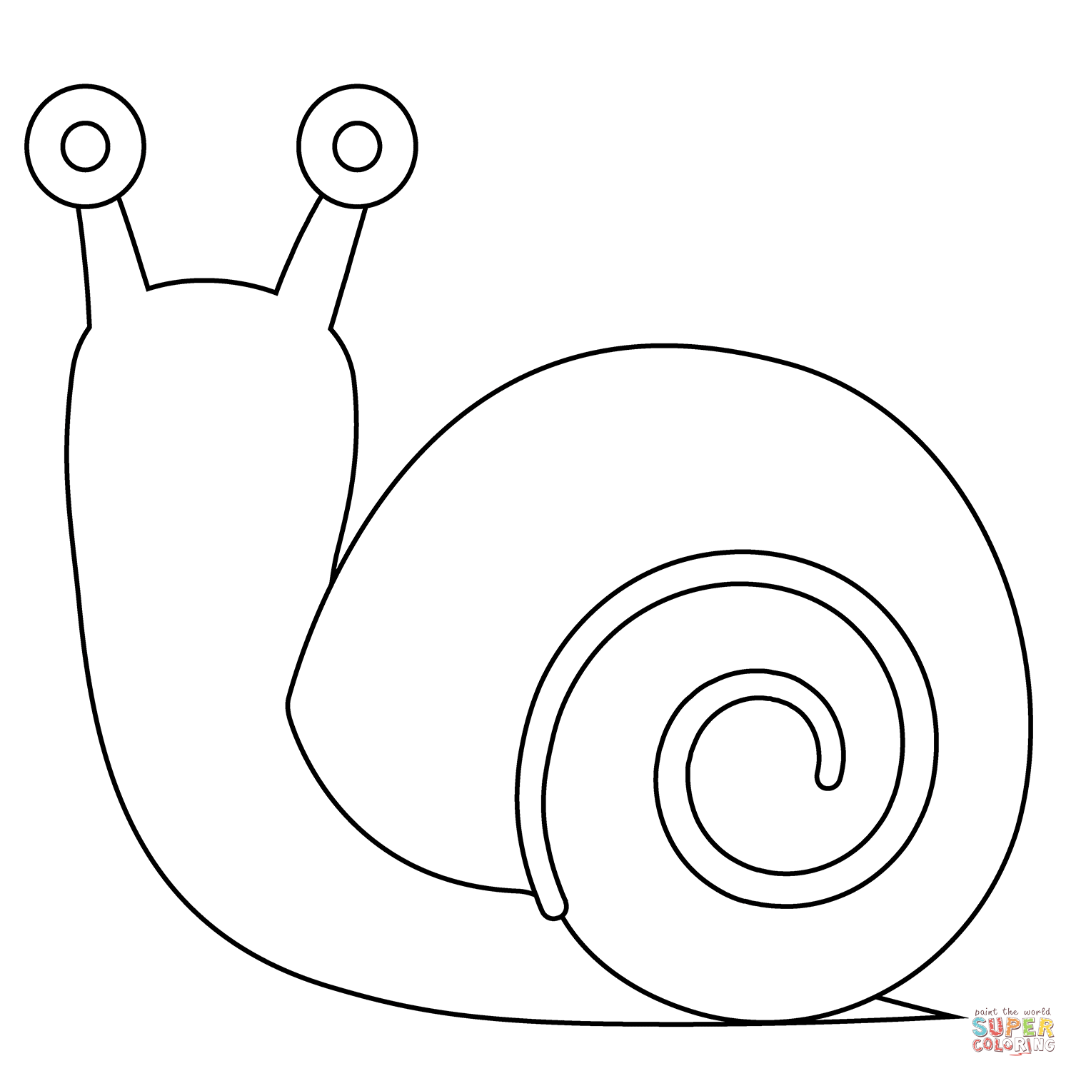 Snail emoji coloring page free printable coloring pages