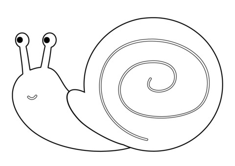 Cartoon snail coloring page free printable coloring pages