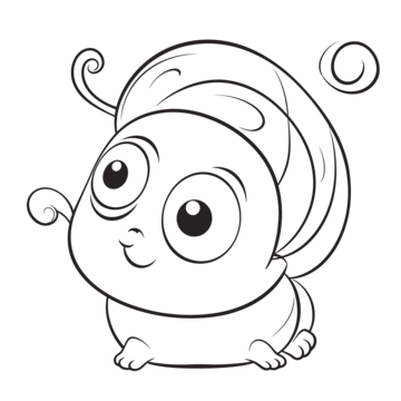 Easy snail outline png transparent images free download vector files