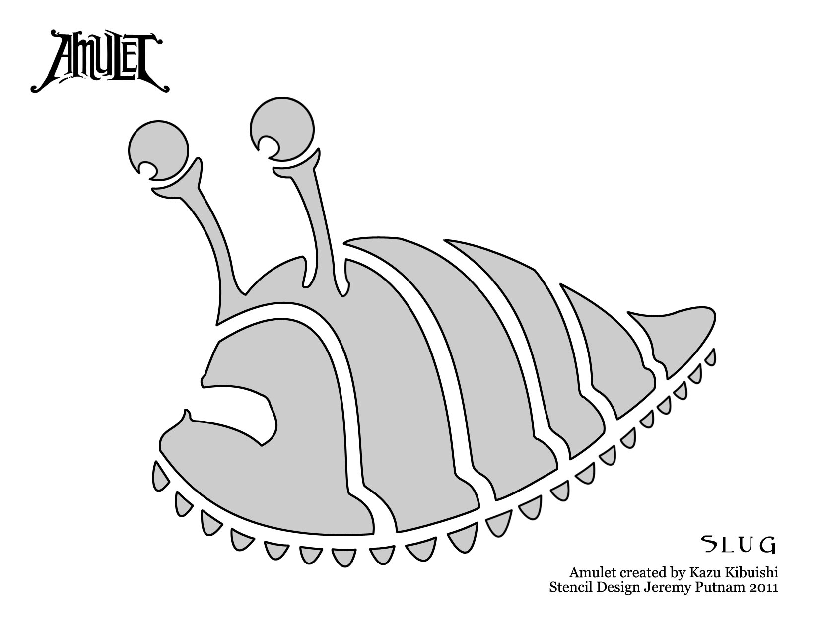 Amulet pumpkin stencil