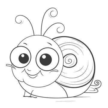 Easy snail outline png transparent images free download vector files