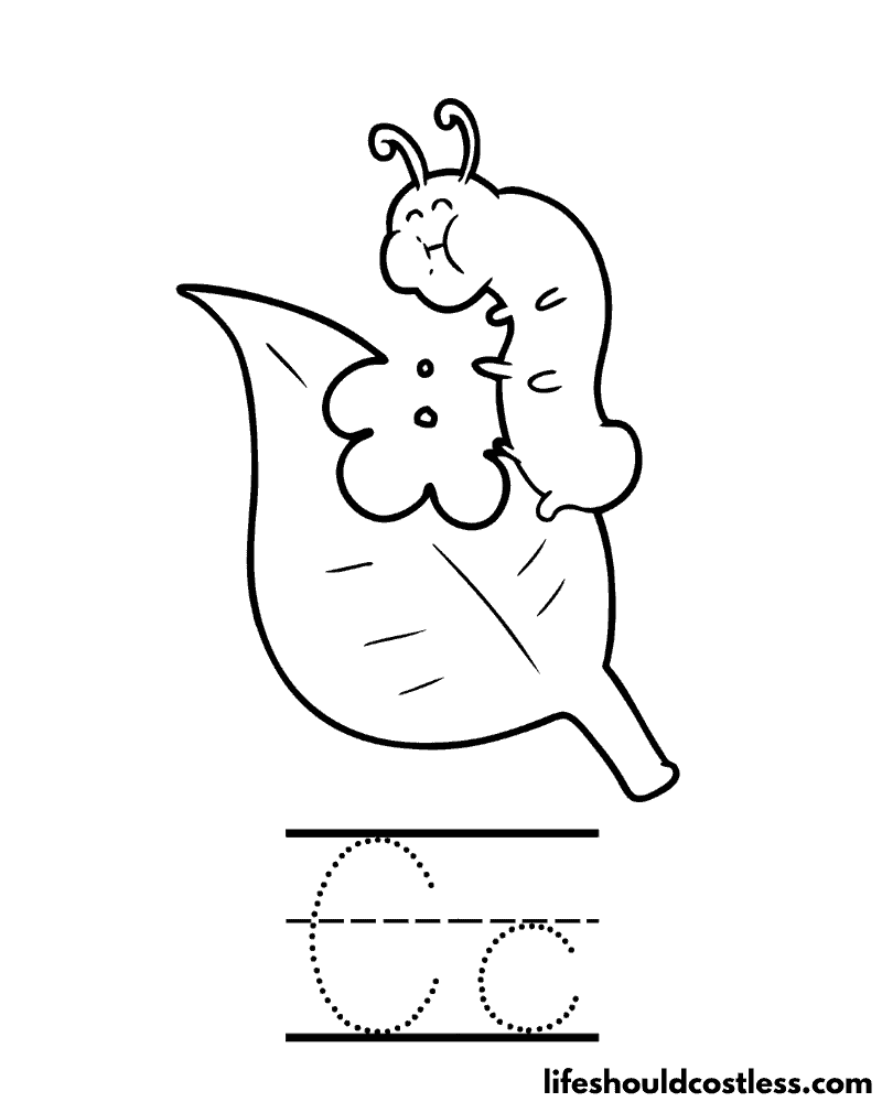 Caterpillar coloring pages free printable pdf templates