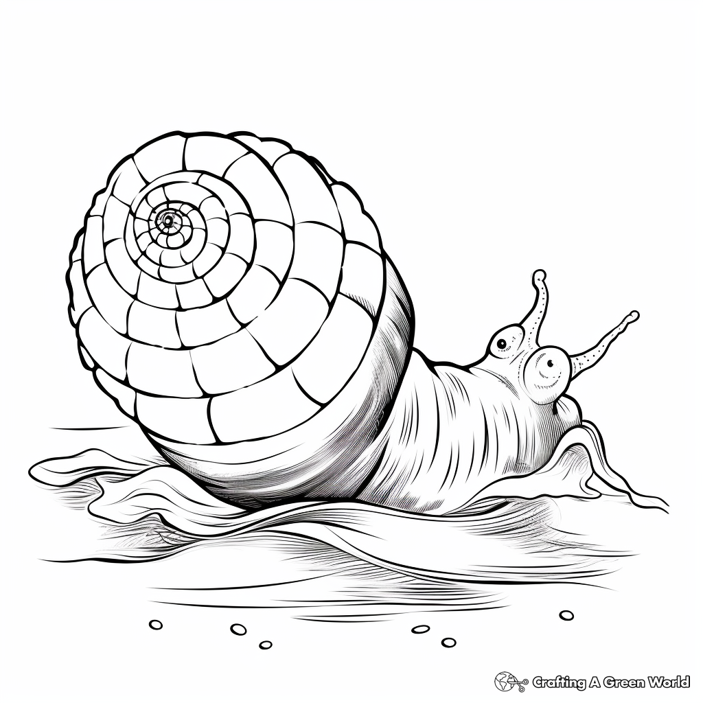 Snail coloring pages