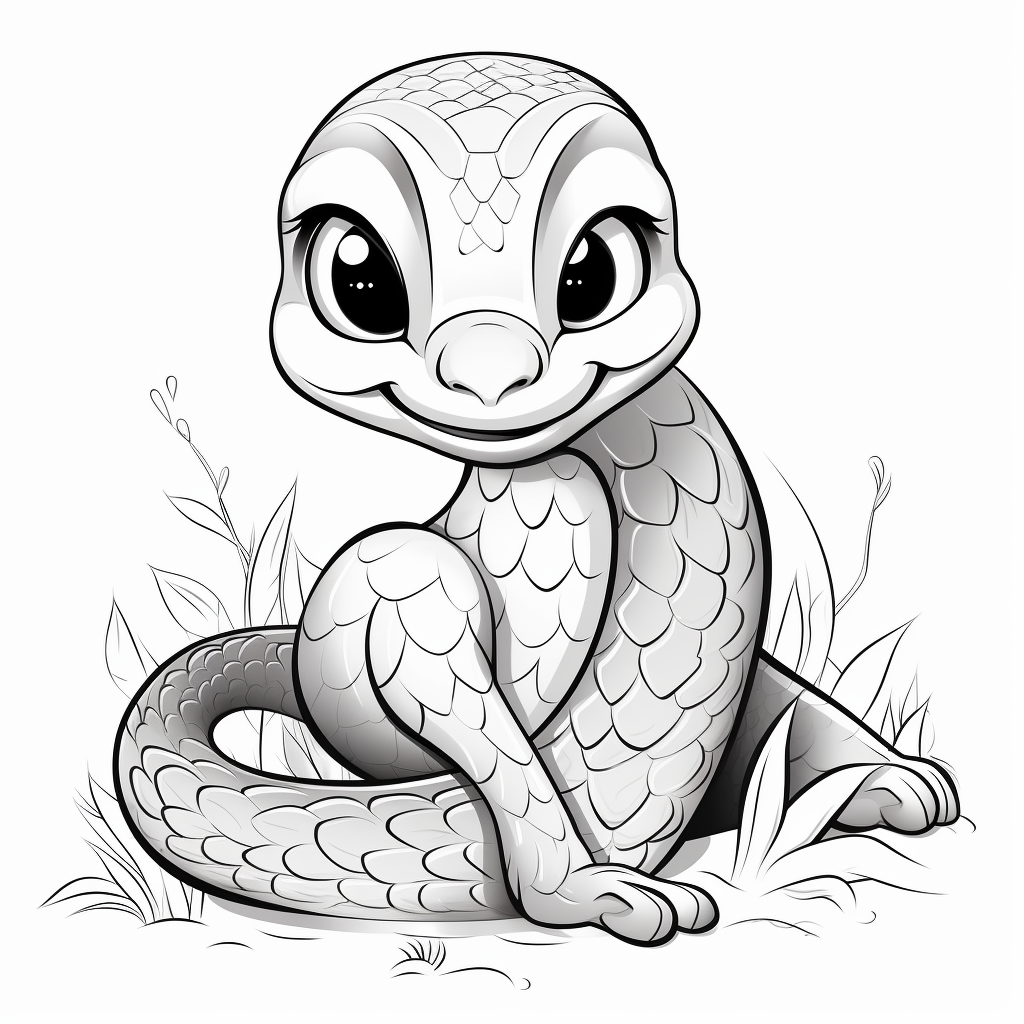 Free snake coloring pages