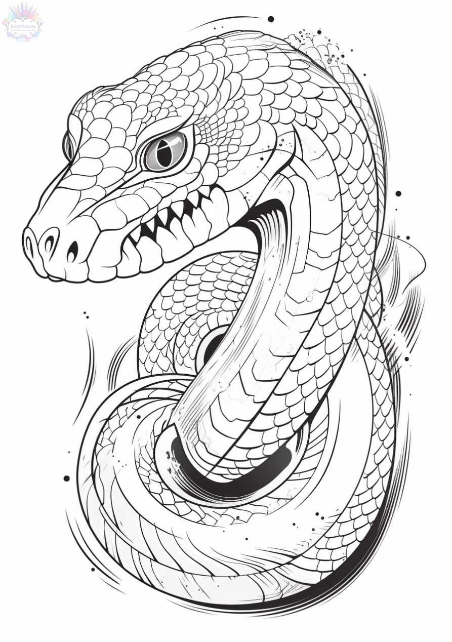 Snake coloring pages