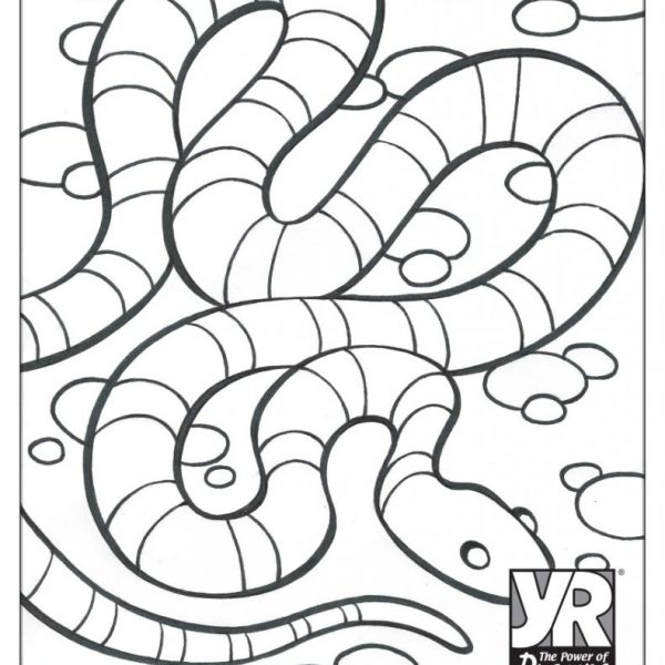 Snake coloring page