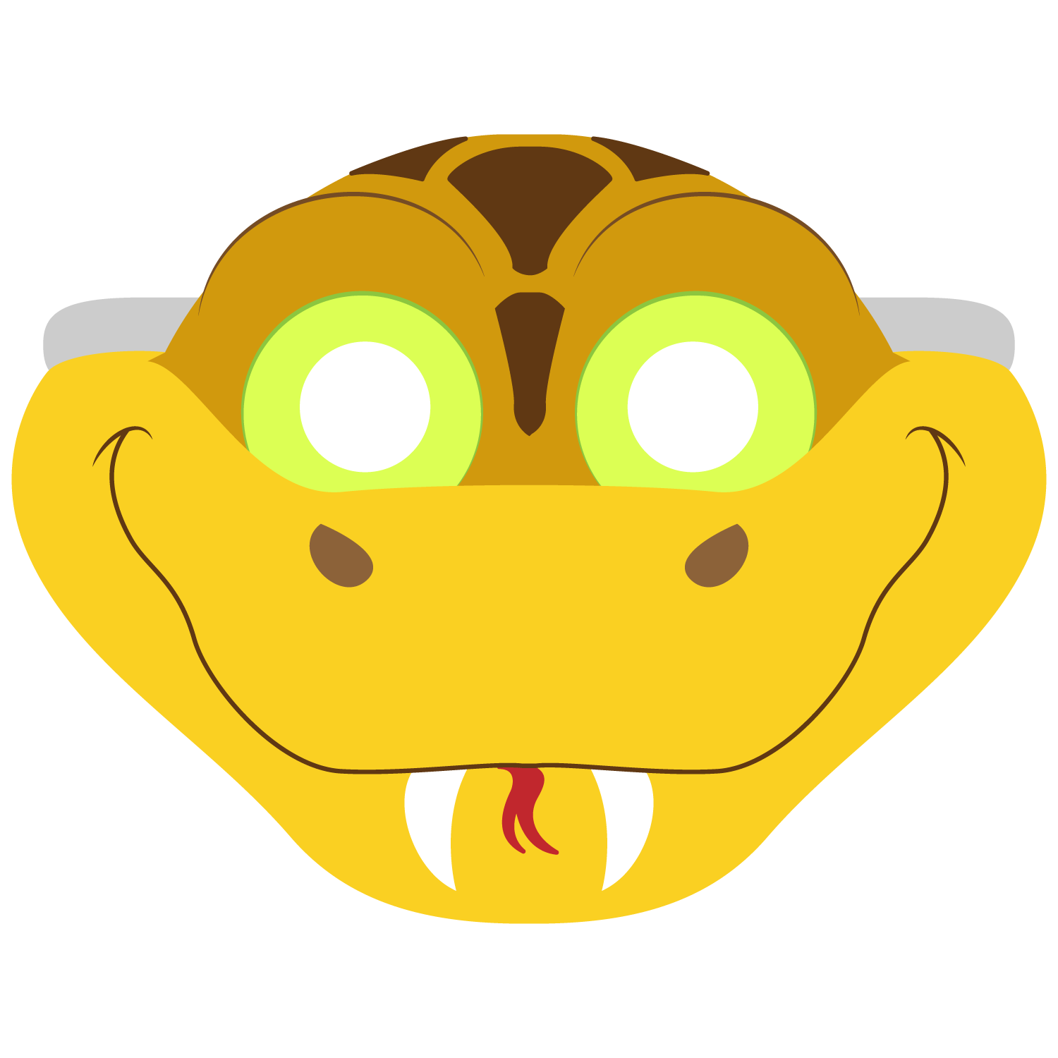 Snake mask template free printable papercraft templates