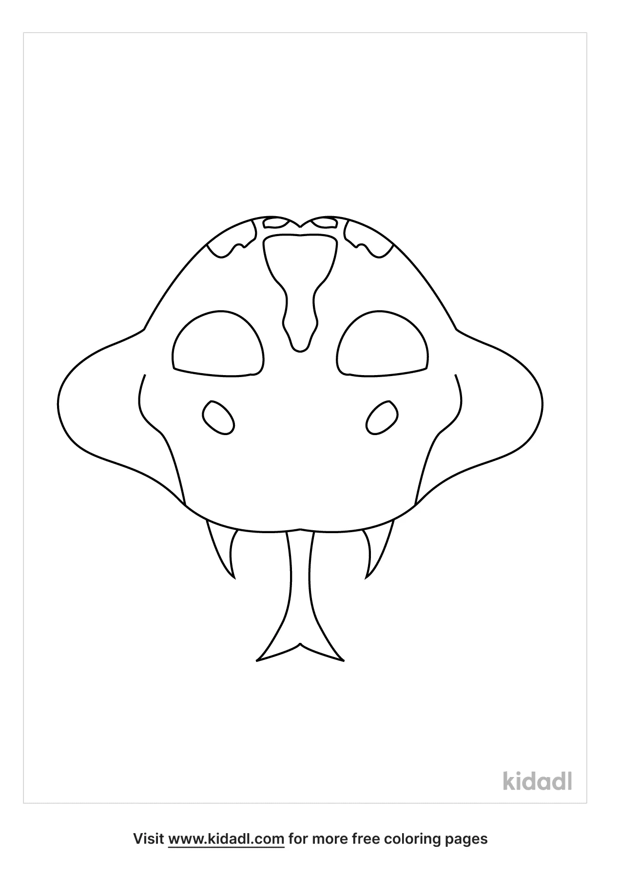 Free snake mask template coloring page coloring page printables