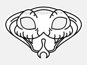Cobra mask printable paper template