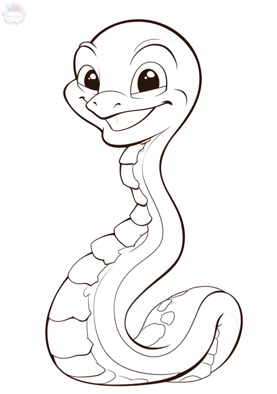 Snake coloring pages