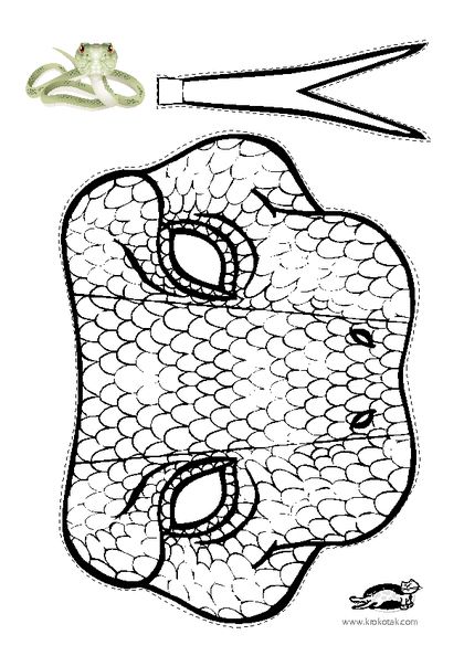 Snake mask â snake crafts reptile crafts snake costume