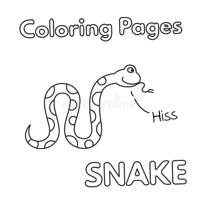 Snake colouring page stock illustrations â snake colouring page stock illustrations vectors clipart