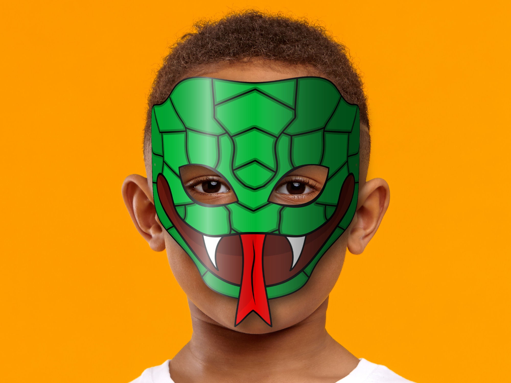 Snake masks printable color coloring paper diy for kids and adults pdf template instant download for birthdays halloween costumes instant download