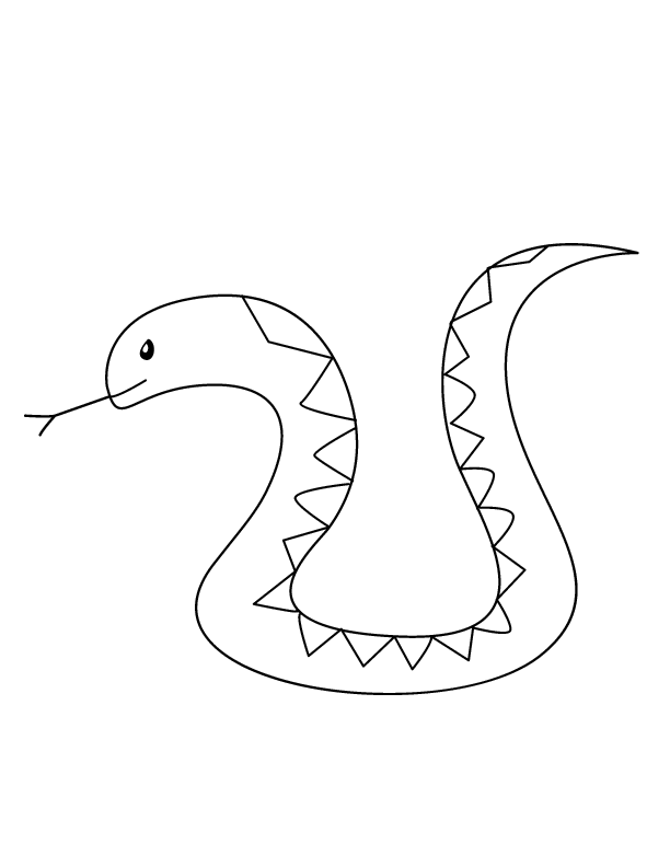 Snake coloring pages printable for free download