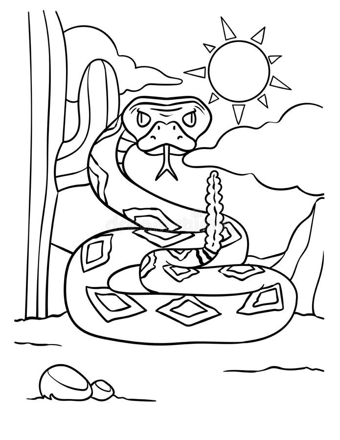 Snake colouring page stock illustrations â snake colouring page stock illustrations vectors clipart