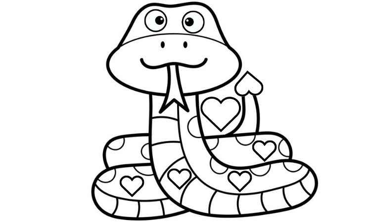 Snake coloring pages kids coloring pages