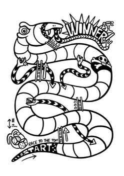 Blank snakes and ladders template by azzurro creative classroom tpt