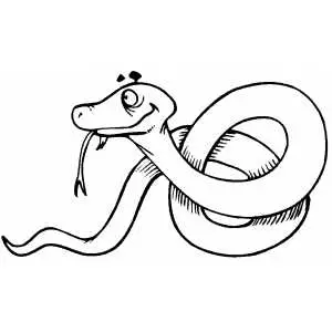 Snake coloring page