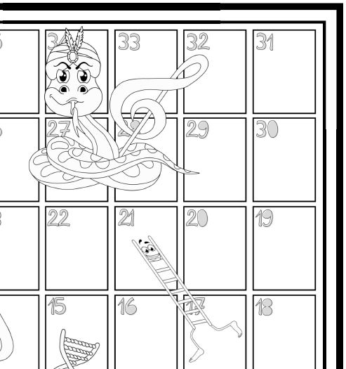 Snakes ladders â design colour your own game â sharon ellams ellamentary music games