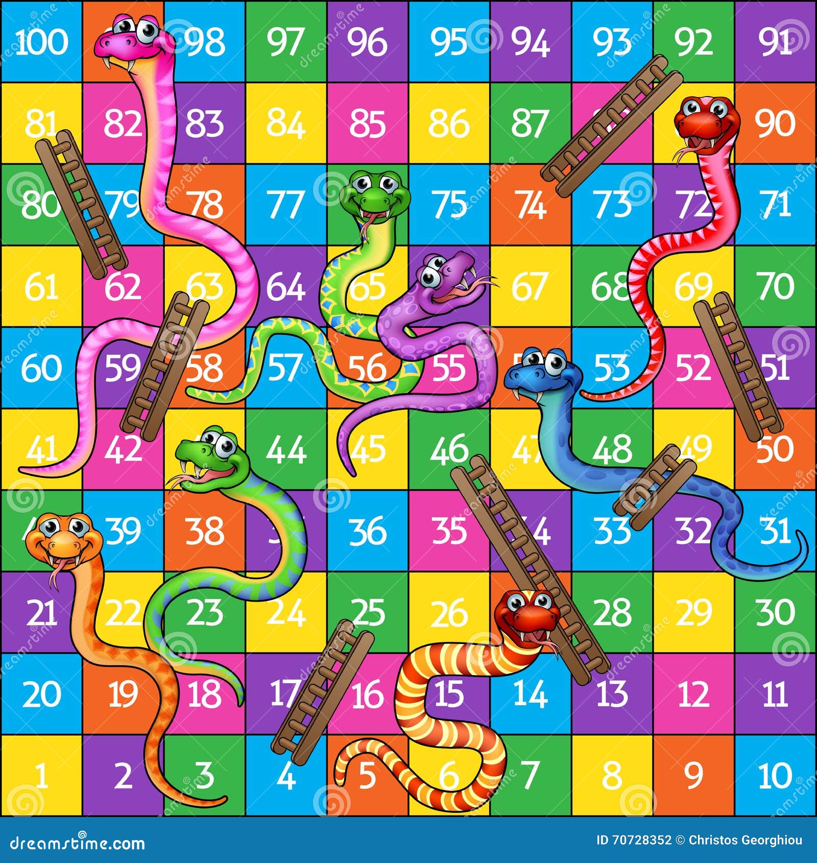 Snakes ladders board game stock illustrations â snakes ladders board game stock illustrations vectors clipart