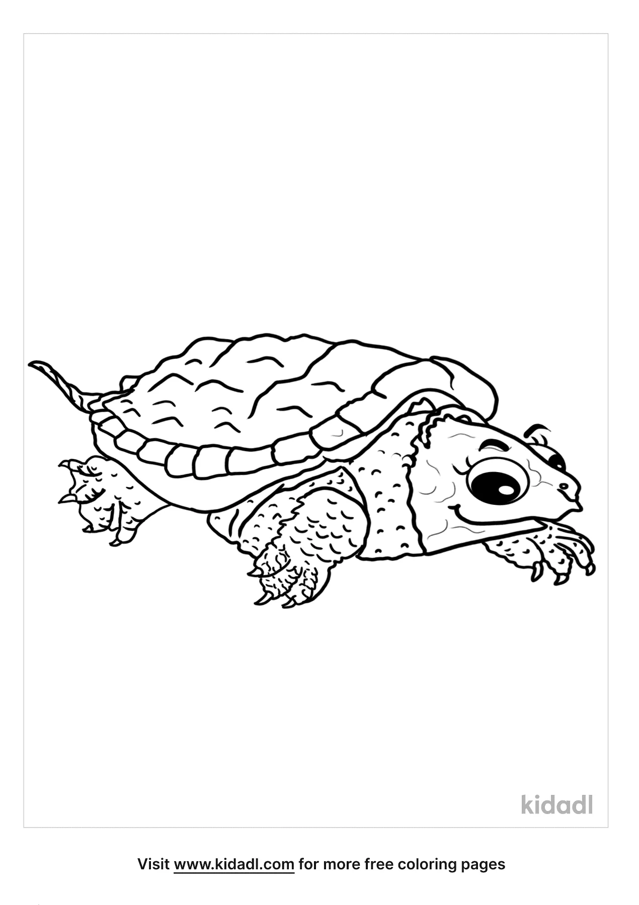 Free snapping turtle coloring page coloring page printables