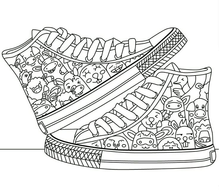 Funky shoes cool coloring pages valentine coloring pages coloring pages