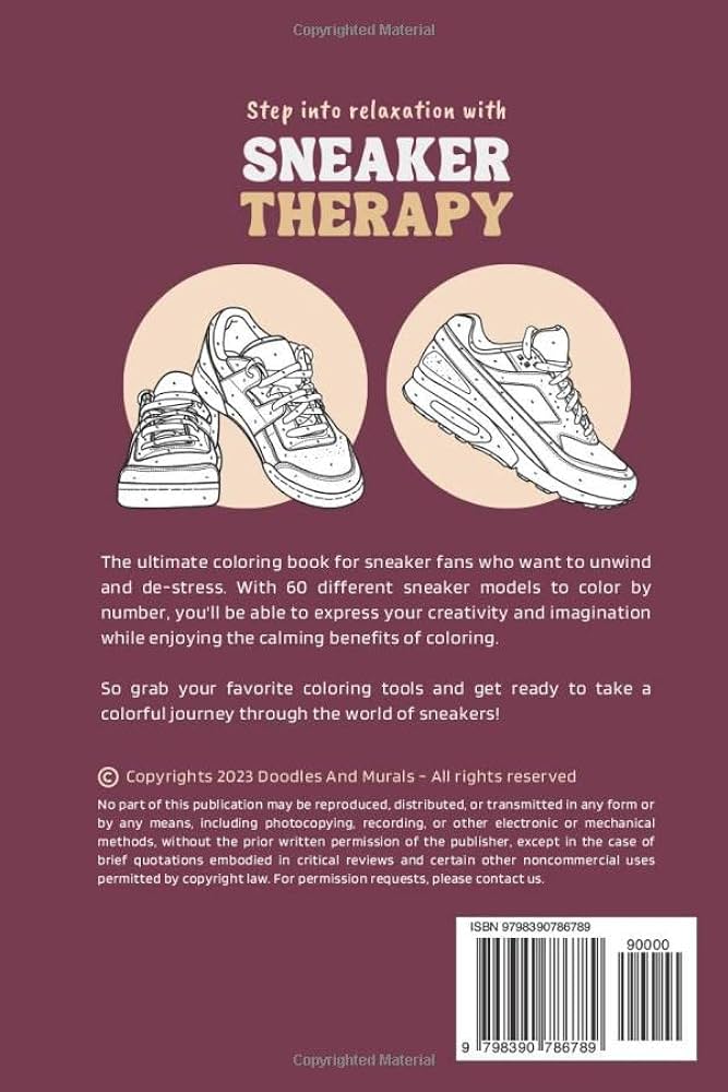 A relaxing color by number sneaker coloring book for adults teens and kids exclusive sneaker designs to color and relax your mind sheikh imran books