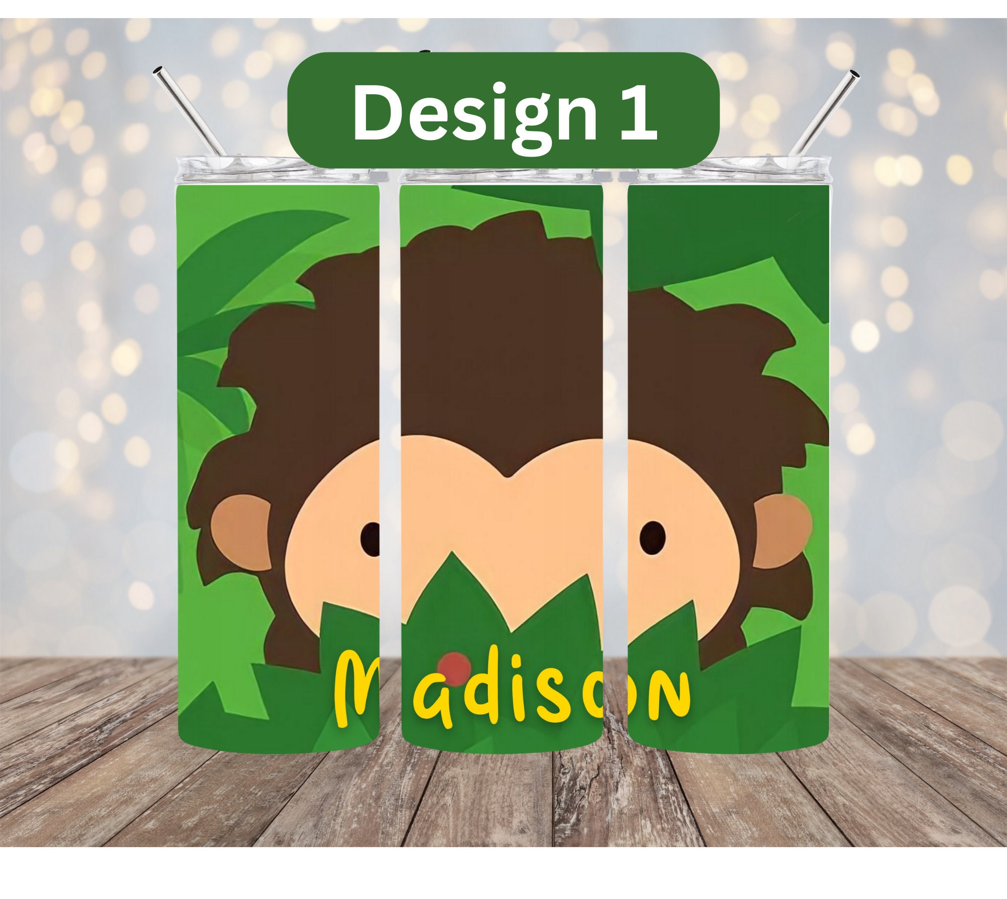 Sneaky sasquatch custom tumbler oz personalized gift for kids birthday present personalized tumbler