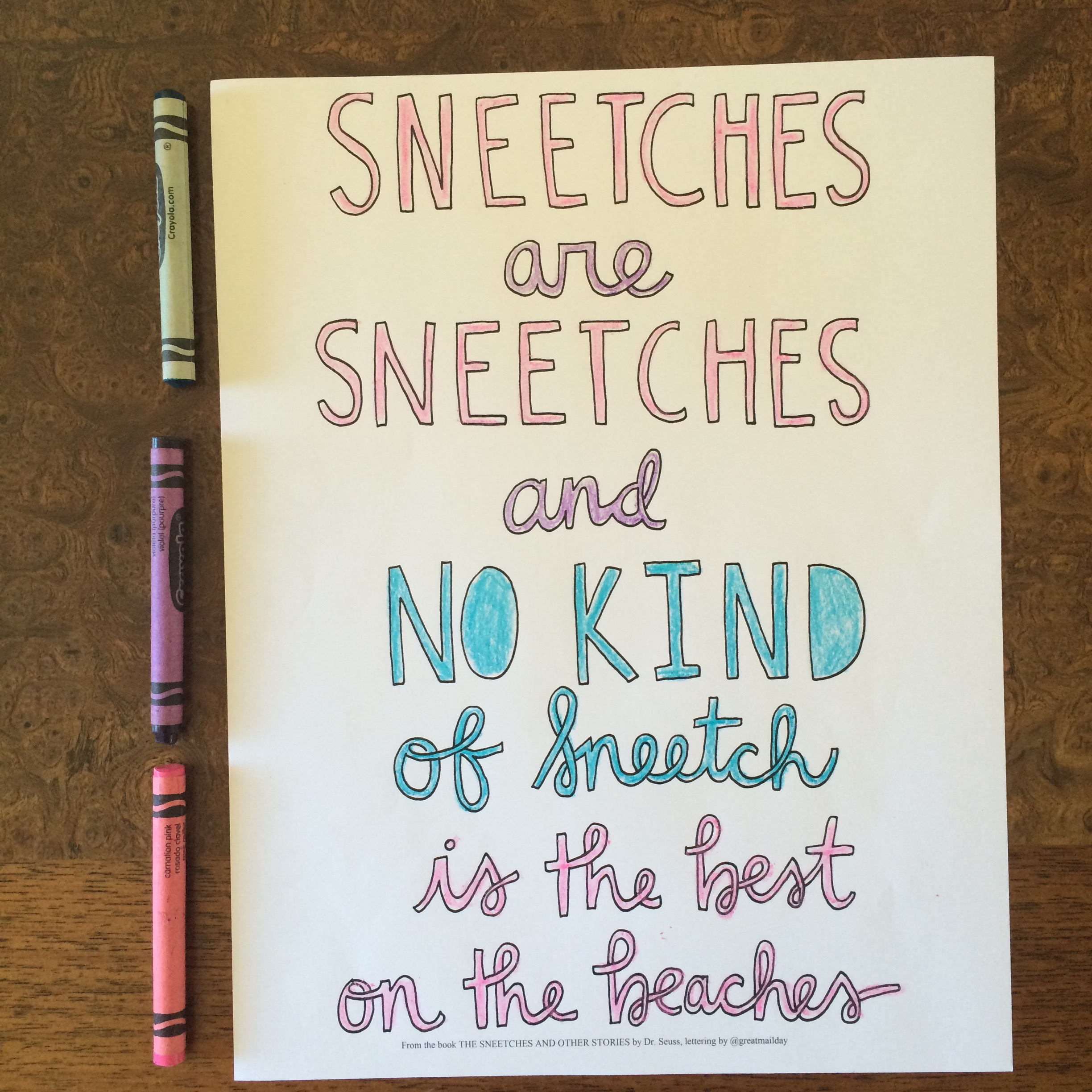Behind the page the sneetches â kathy ellen davis