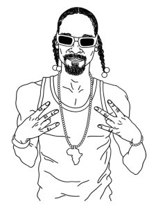 Snoop dogg coloring pages