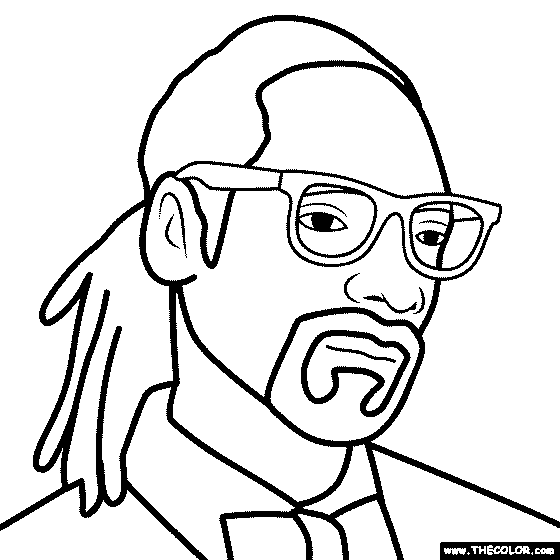 Hip hop rap star online coloring pages