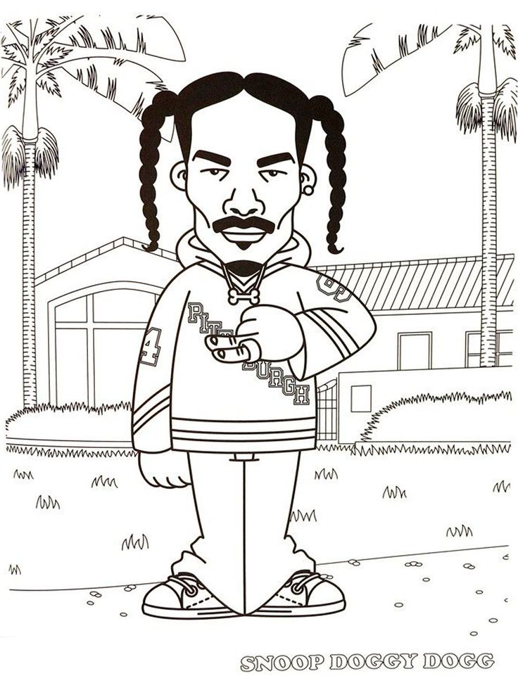 Snoop dogg coloring pages coloring pages coloring books hip hop
