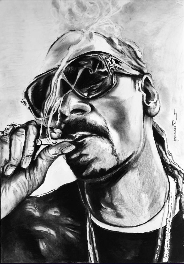 Snoop dogg drawing by richard hanssens saatchi art