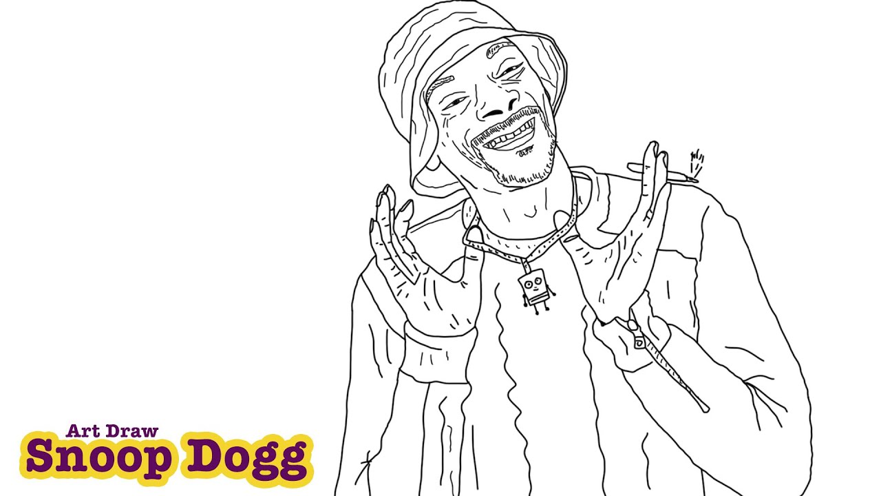 How to draw snoop dogg