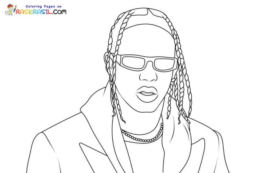 Rapper coloring pages