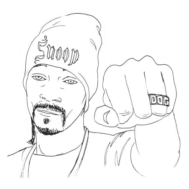 Rapper coloring pages