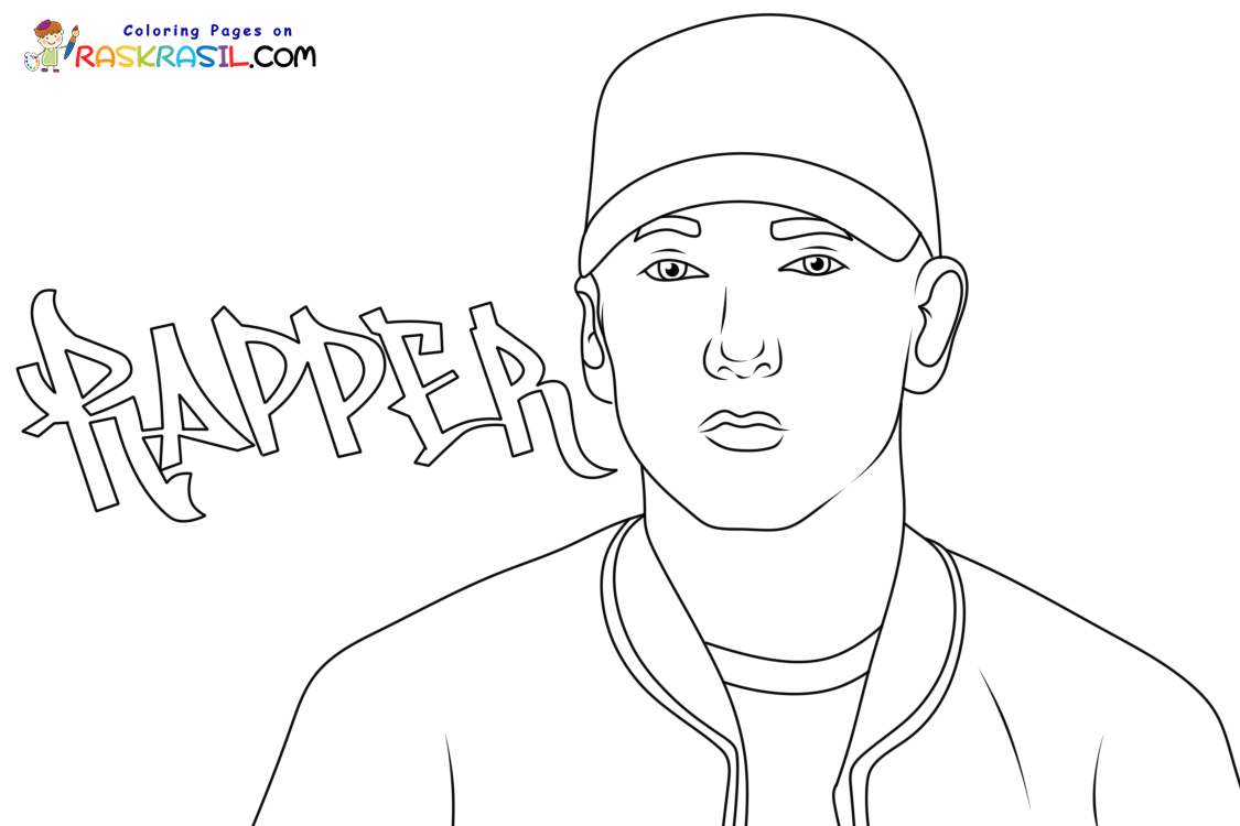 Rapper coloring pages