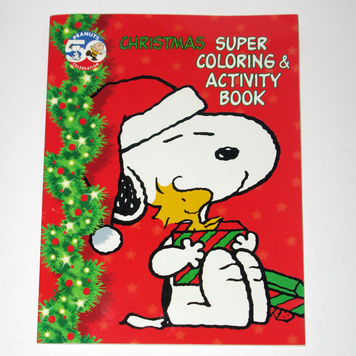 Snoopy woodstock christmas super coloring activity book