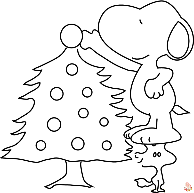 Free printable snoopy coloring pages