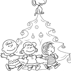 Charlie brown christmas coloring pages printable for free download