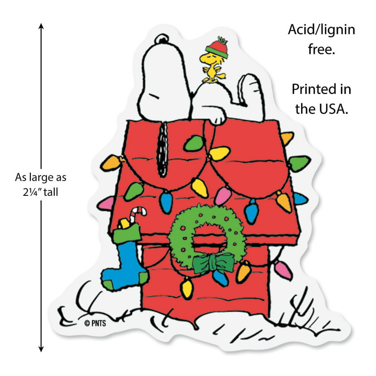 Peanuts snoopy christmas sticker pack