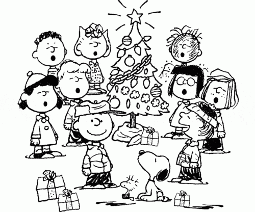 Free a charlie brown christmas coloring pages printable