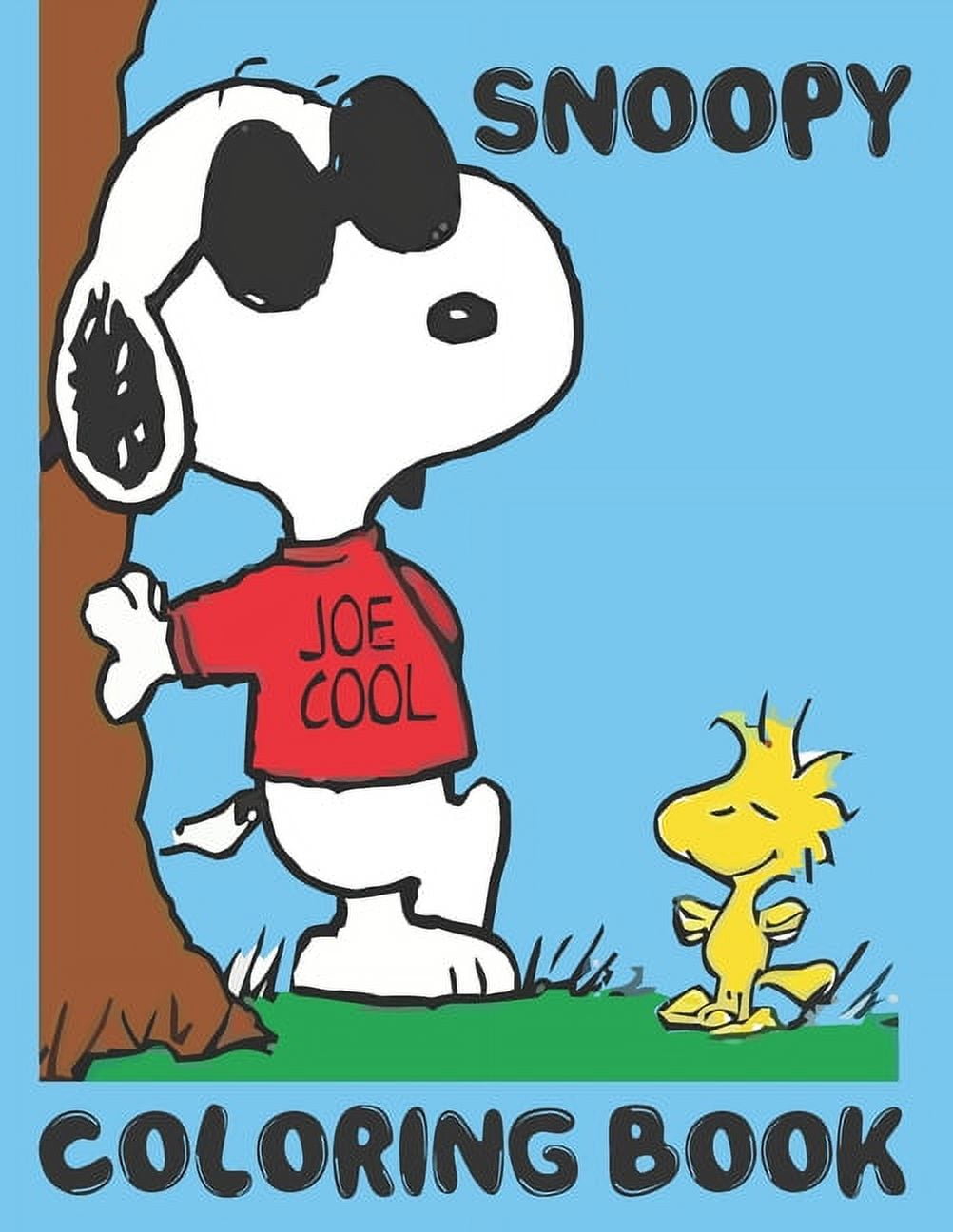 Snoopy joe cool coloring book funny snoopy coloring book for kids the peanuts snoopy and charlie brown coloring book for kids funny snoopy coloring book paperback