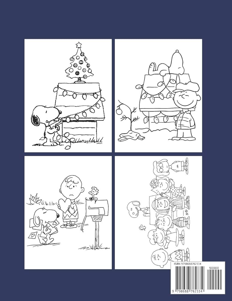 Snoopy christmas coloring book funny snoopy christmas coloring book for kids the peanuts snoopy and charlie brown christmas coloring book for kids best snoopy coloring book books